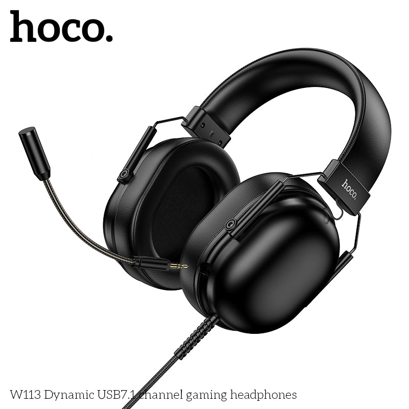 HD_SYNC:W113 Dynamic USB7.1 channel gaming headphones