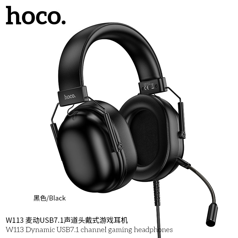HD_SYNC:W113 Dynamic USB7.1 channel gaming headphones
