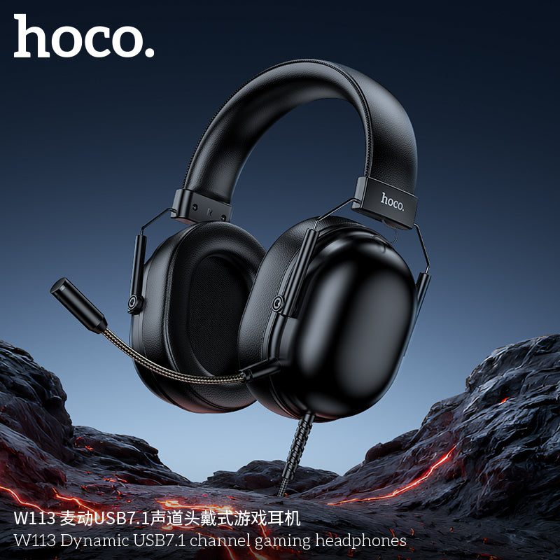 HD_SYNC:W113 Dynamic USB7.1 channel gaming headphones