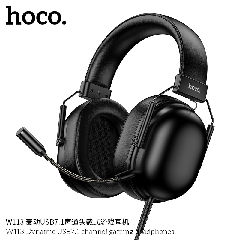 HD_SYNC:W113 Dynamic USB7.1 channel gaming headphones