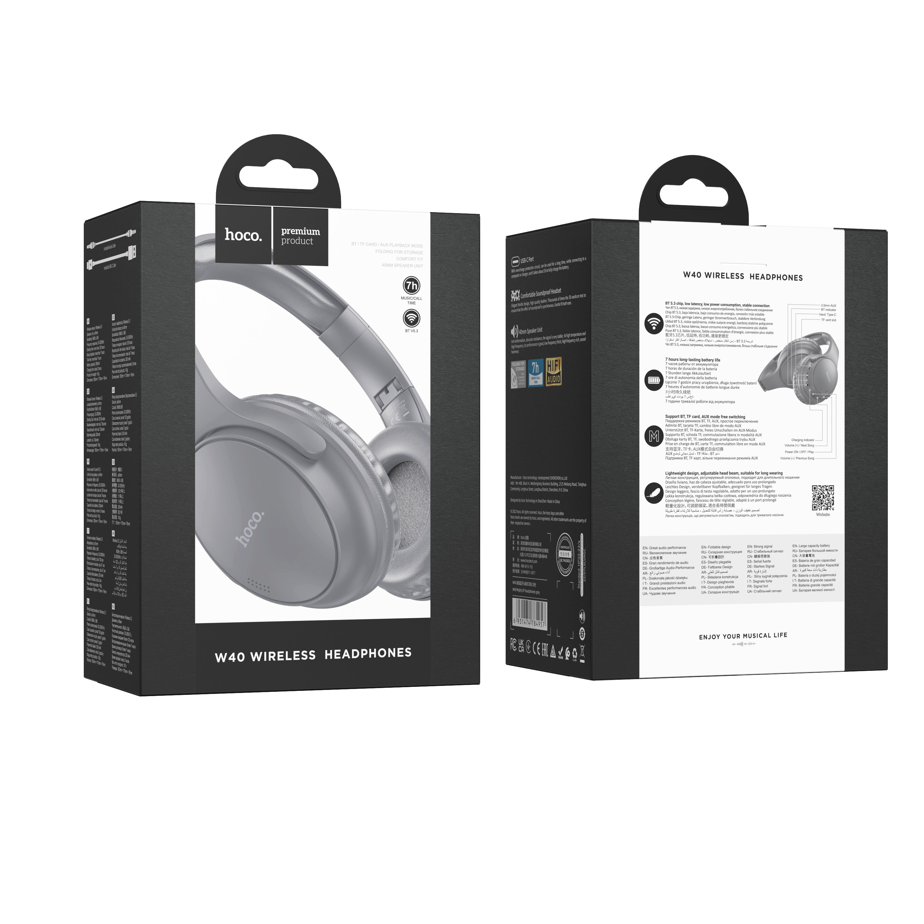 HD_SYNC:W40 Mighty BT headphones