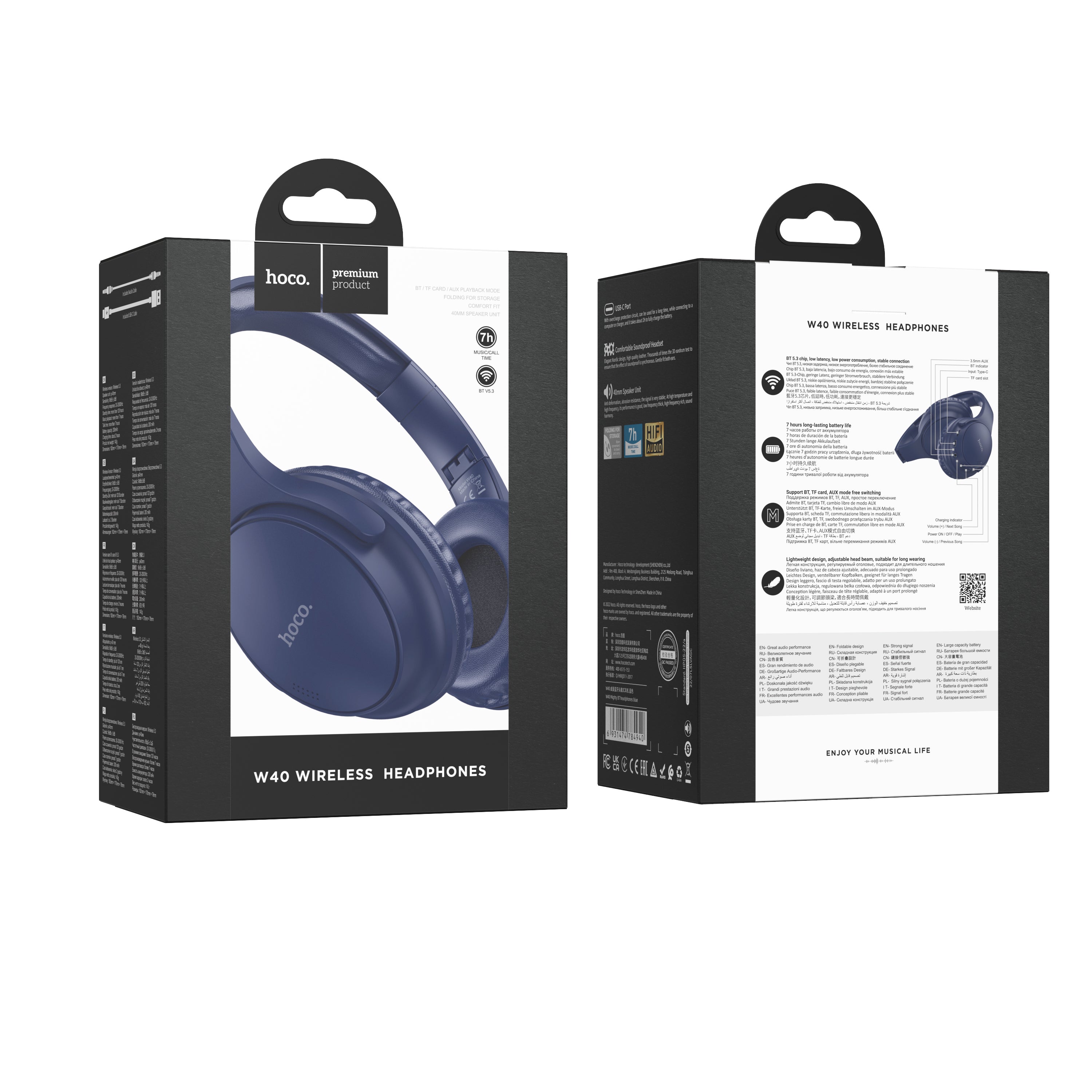 HD_SYNC:W40 Mighty BT headphones