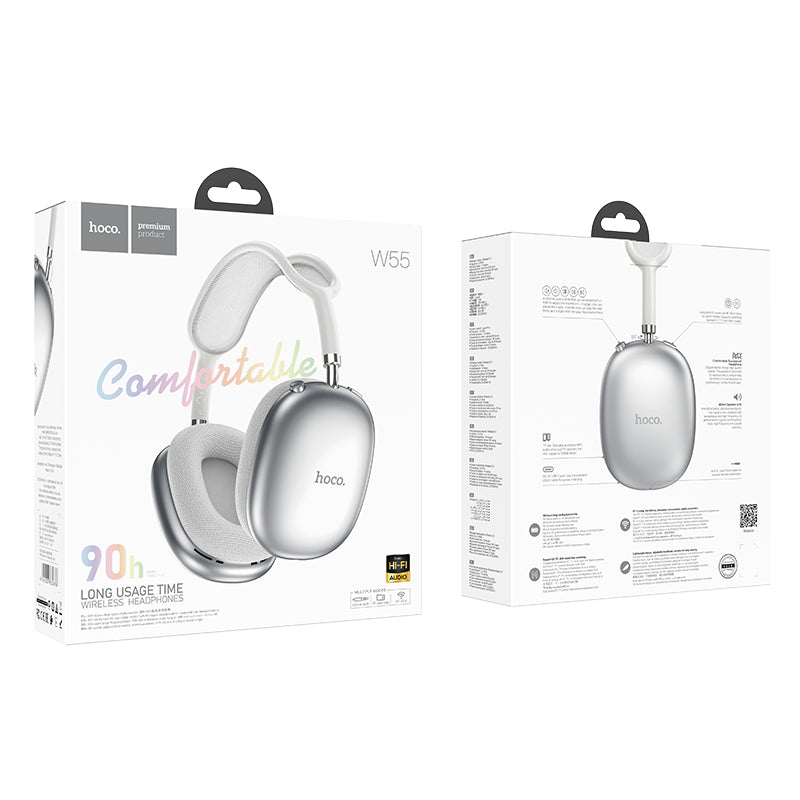 HD_SYNC:W55 Plus Happiness ANC noise reduction BT headphones