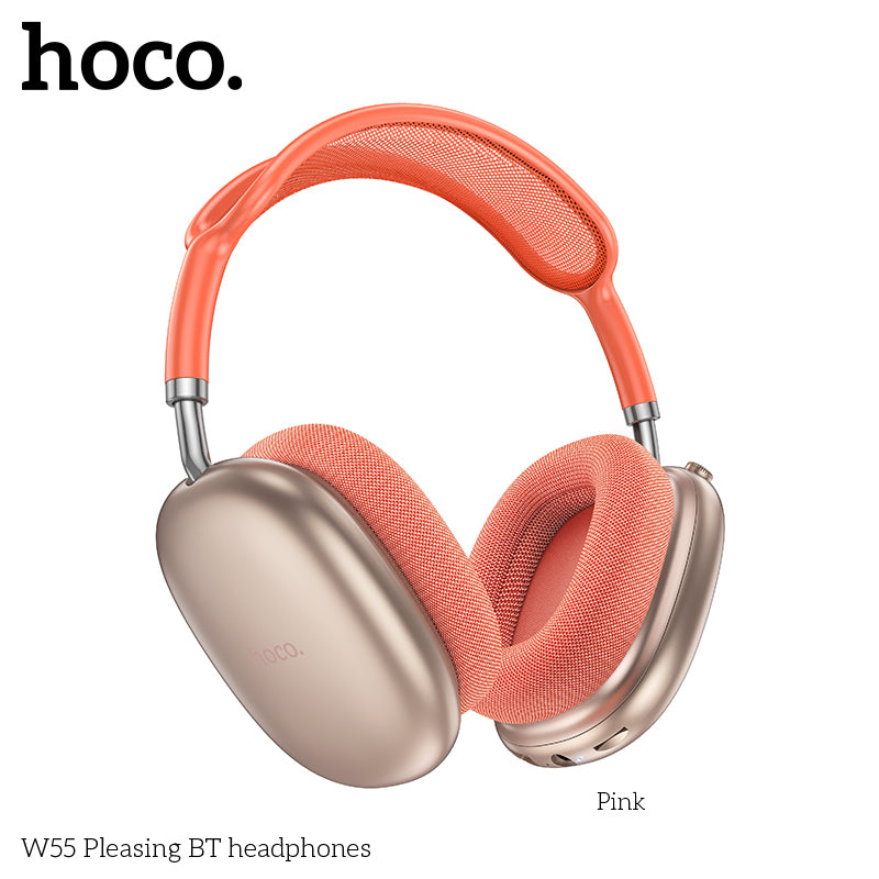 HD_SYNC:W55 Plus Happiness ANC noise reduction BT headphones