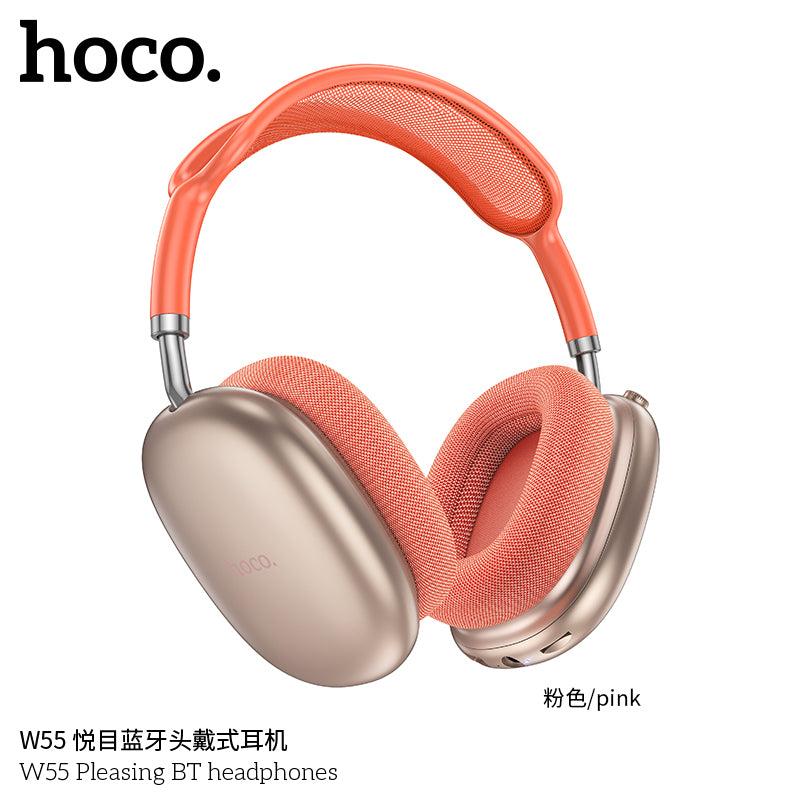HD_SYNC:W55 Plus Happiness ANC noise reduction BT headphones