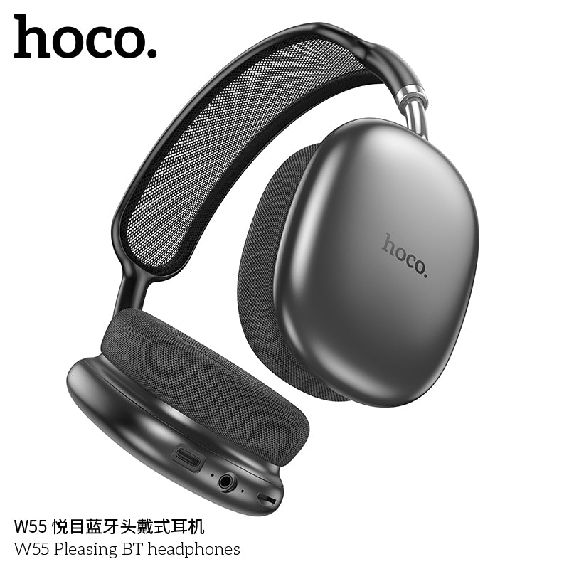 HD_SYNC:W55 Plus Happiness ANC noise reduction BT headphones