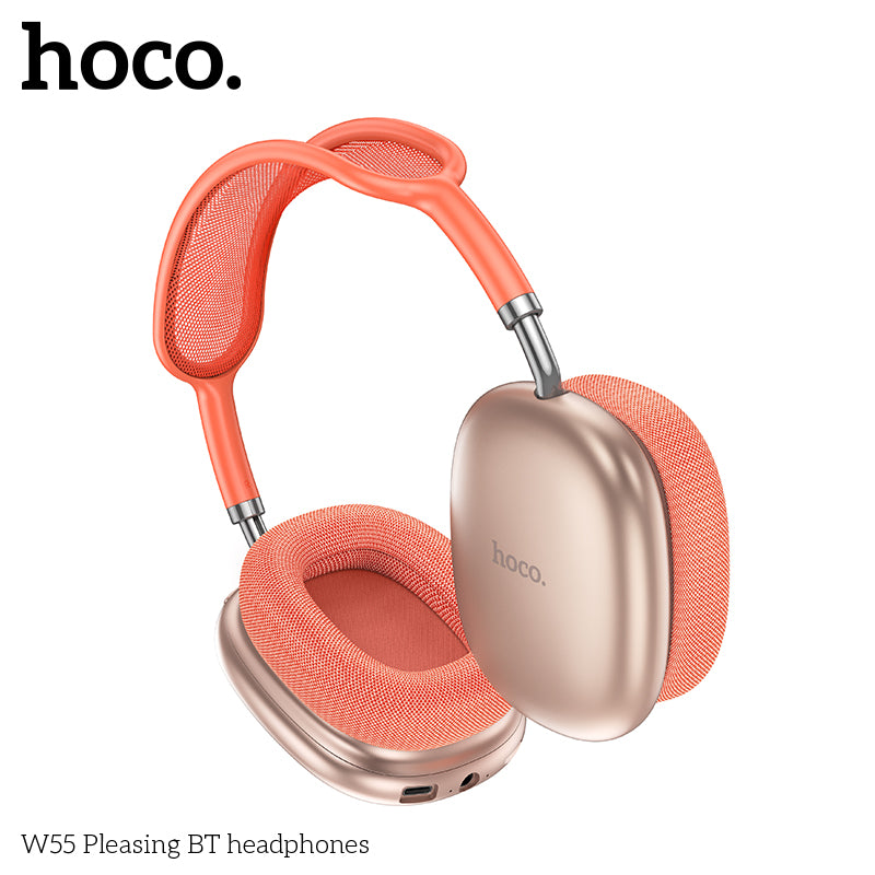 HD_SYNC:W55 Plus Happiness ANC noise reduction BT headphones
