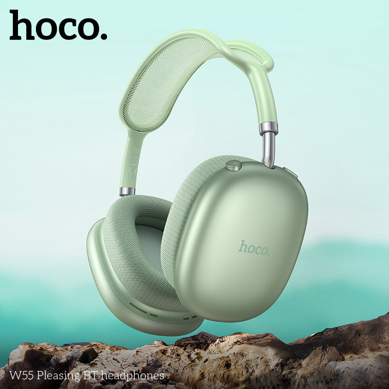 HD_SYNC:W55 Plus Happiness ANC noise reduction BT headphones
