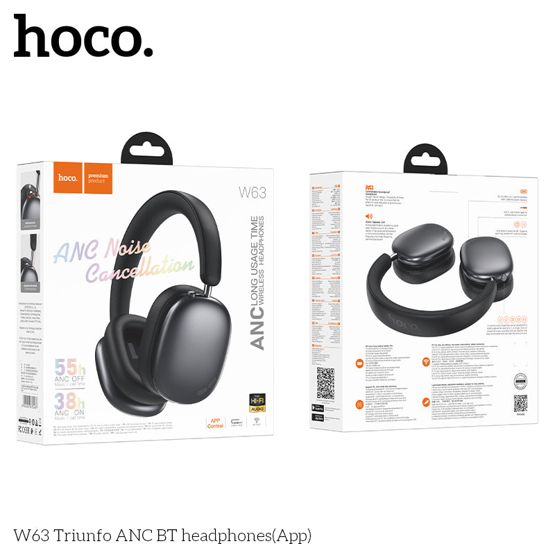 HD_SYNC:W63 Triunfo ANC BT headphones(App)