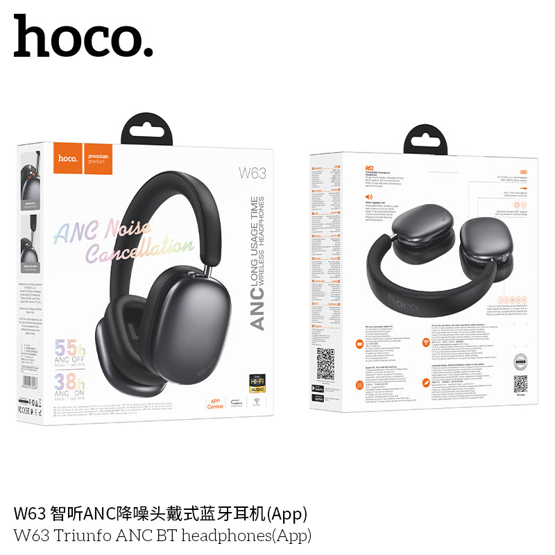 HD_SYNC:W63 Triunfo ANC BT headphones(App)