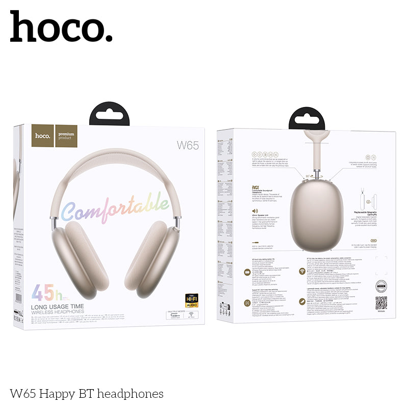 HD_SYNC:W65 Plus Happy ANC BT headphones