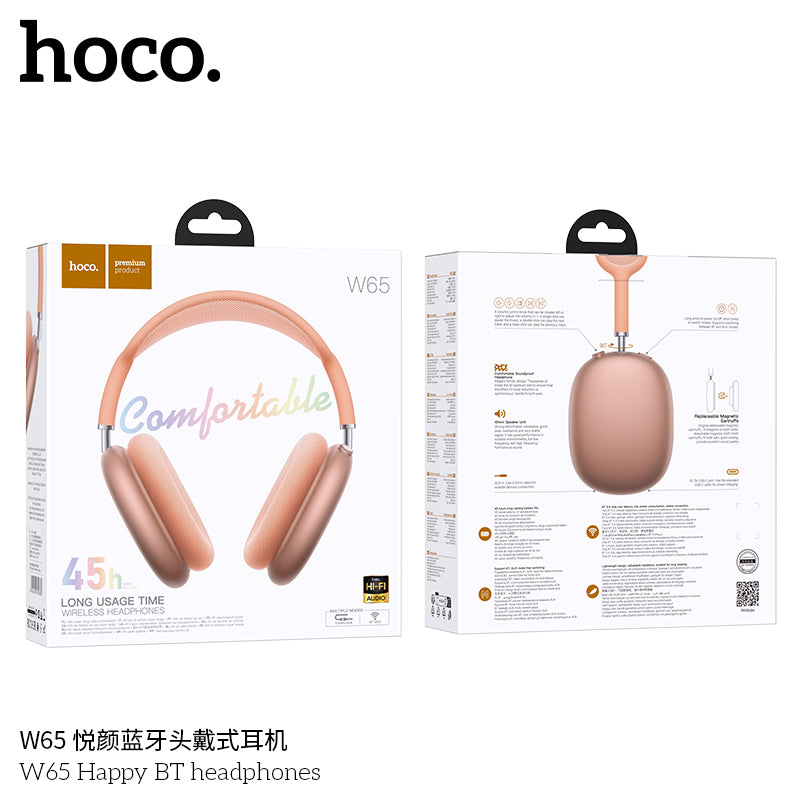 HD_SYNC:W65 Plus Happy ANC BT headphones