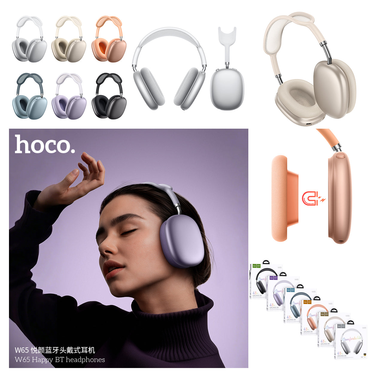 HD_SYNC:W65 Happy BT headphones
