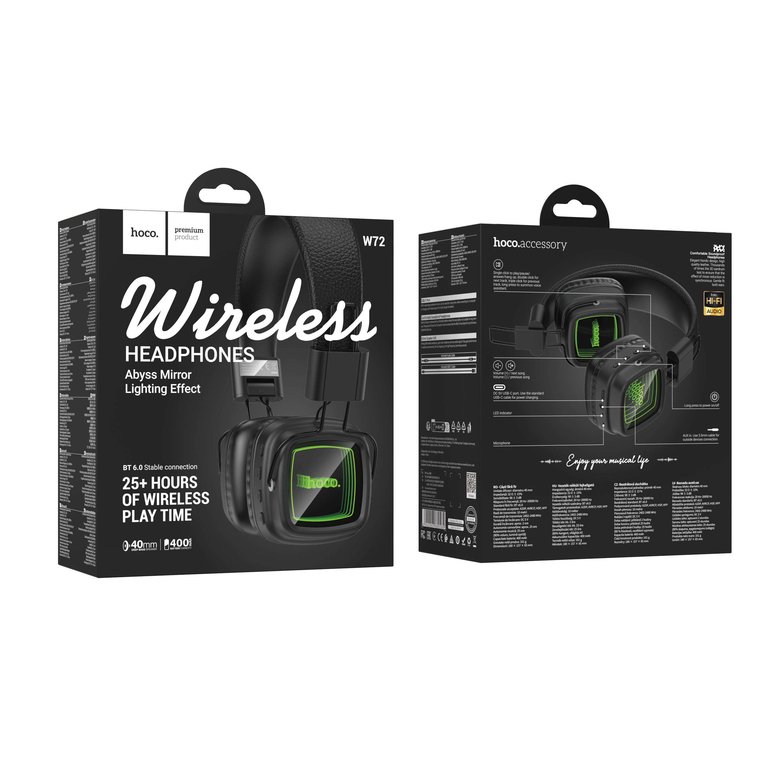 HD_SYNC:W72 Earl Ⅲ abyss mirror BT headphones