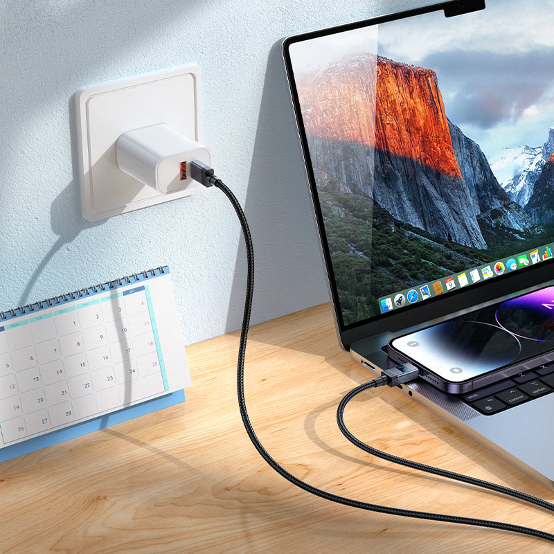 HD_SYNC:X118 Generous 60W charging data cable with display C to C