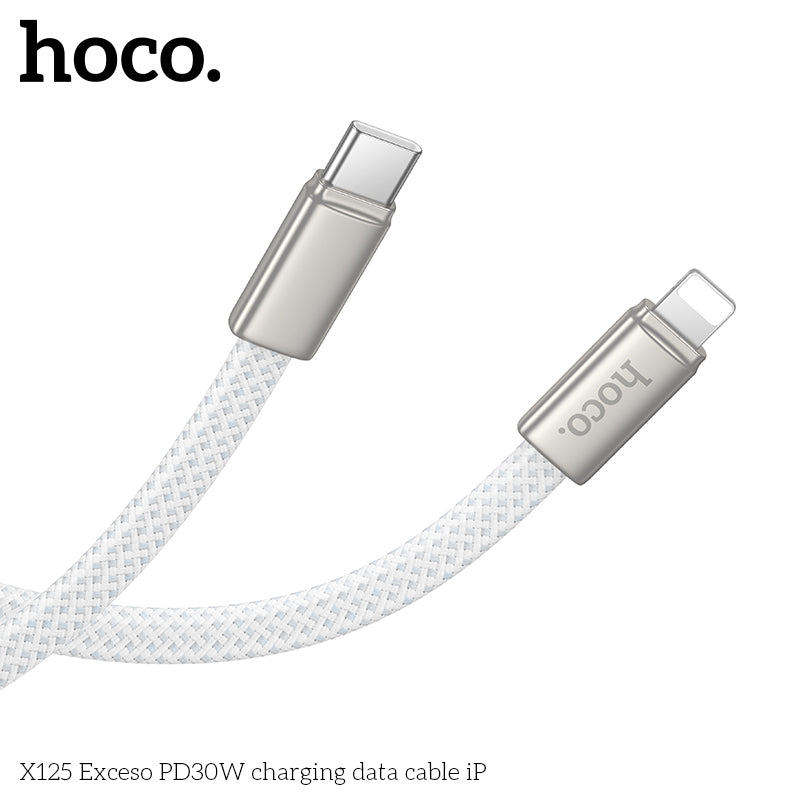HD_SYNC:X125 Surplus 2-in-1 60W charging data cable C to C/iP