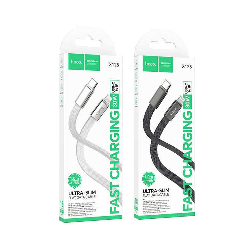 HD_SYNC:X125 Surplus 2-in-1 60W charging data cable C to C/iP