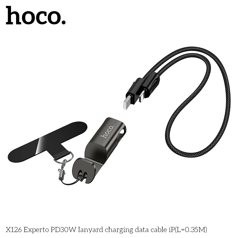HD_SYNC:X126 Experto PD30W lanyard charging data cable iP(L=0.35M)