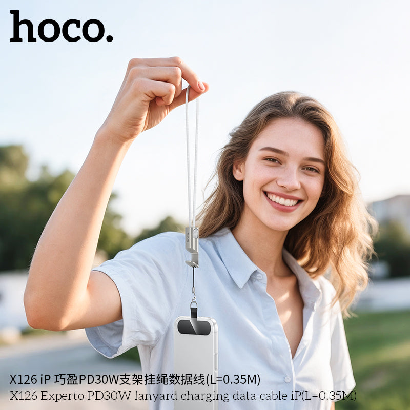 HD_SYNC:X126 Experto PD30W lanyard charging data cable iP(L=0.35M)