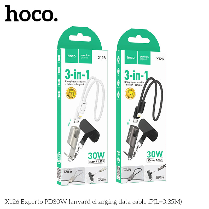 HD_SYNC:X126 Experto 60W lanyard charging data cable C to C(L=0.35M)