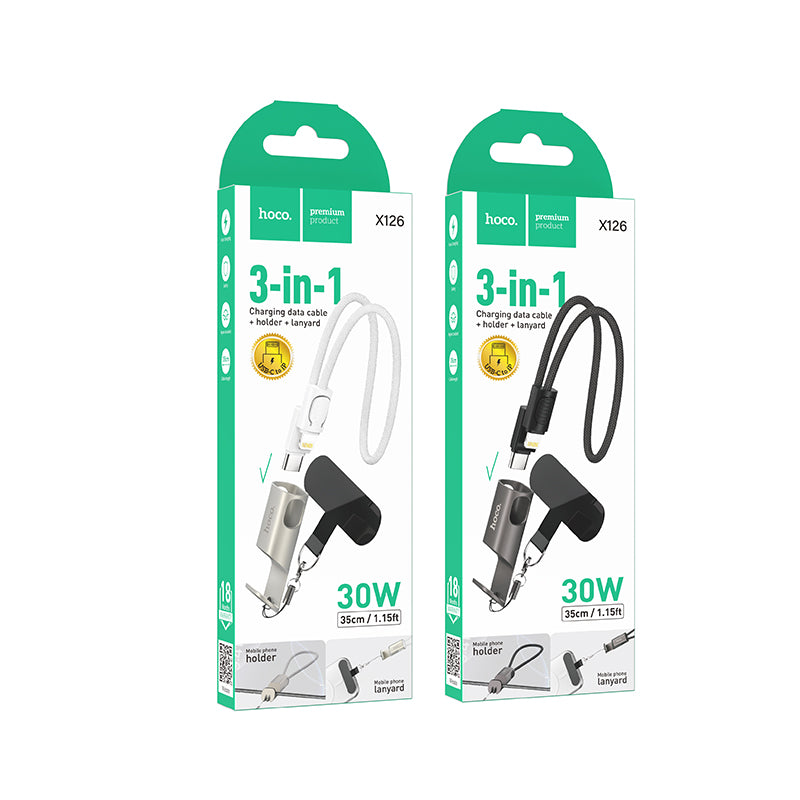 HD_SYNC:X126 Experto PD30W lanyard charging data cable iP(L=0.35M)