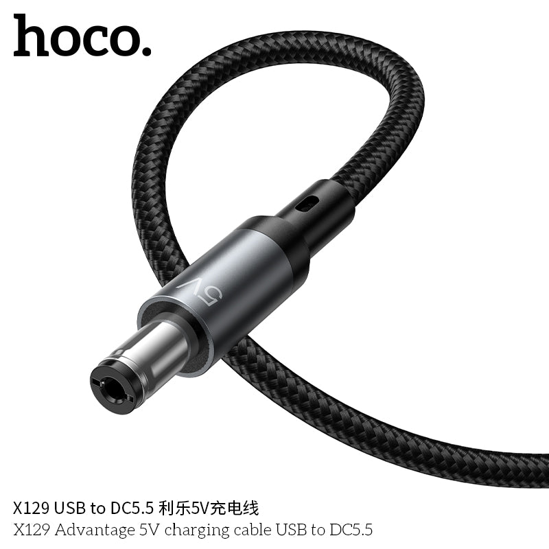 HD_SYNC:X129 Advantage 5V charging cable USB to DC5.5