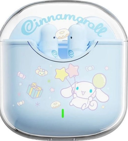 Kuromi Cinnamorol Pompompurin Hellokitty and My melody Ear Air Pods Earphones Music Hello Kitty Sanrio