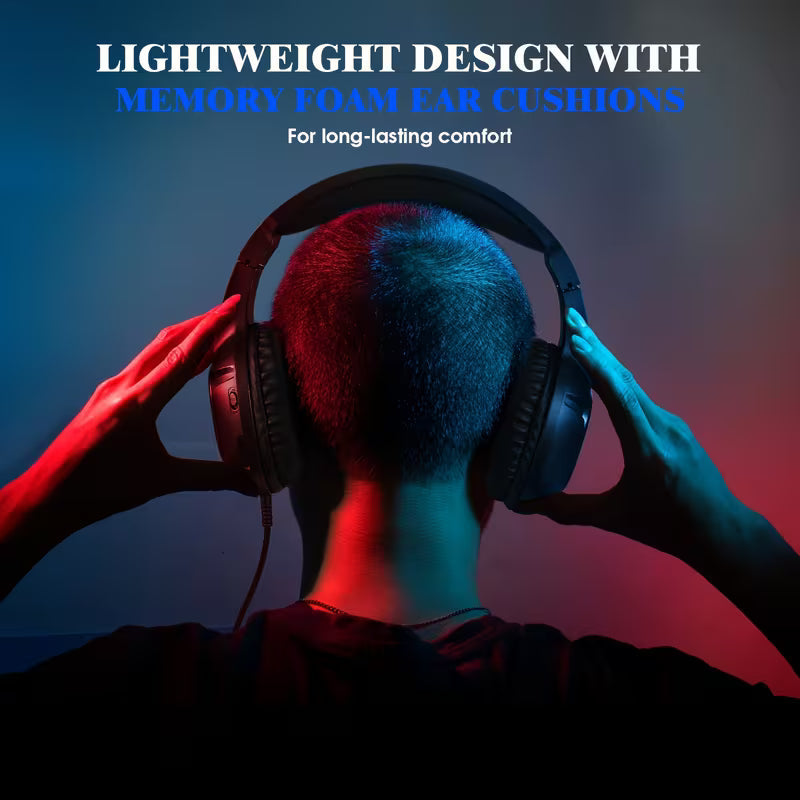 S20 Gaming Headset 50mm LED Mic for ps5 ps4 xbox PC