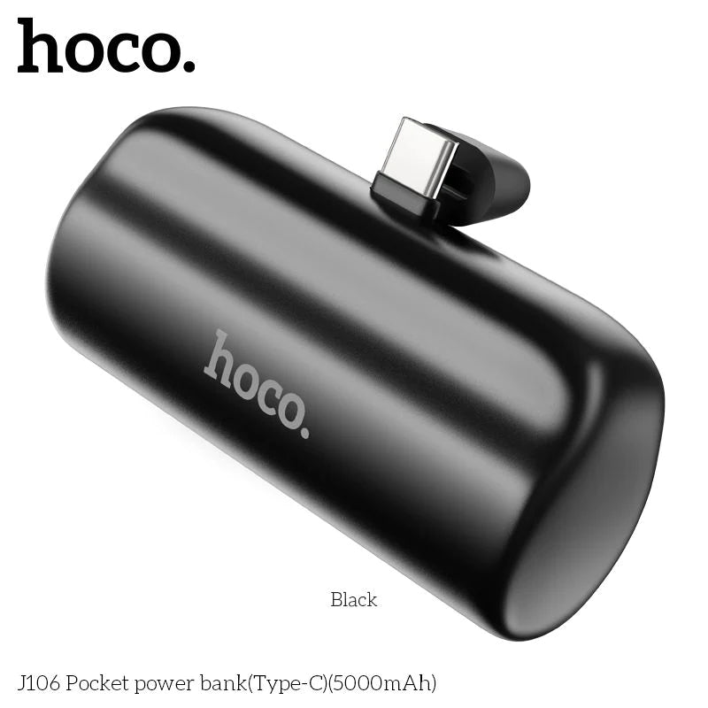 Hoco 5000mAh Mini Compact Powerbank with USB-C Connector J106