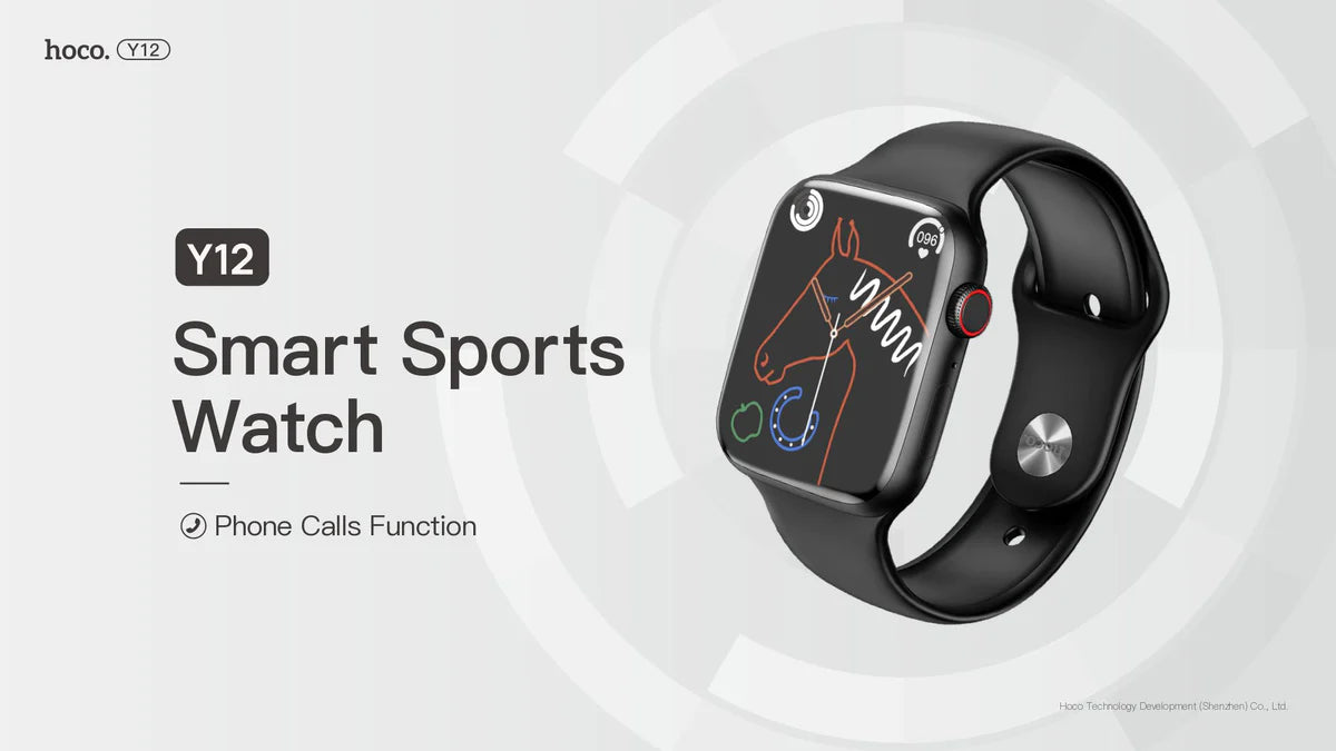 Hoco 49mm Smart Sports Watch Heart Rate Sleep Supports Calls Y12 Ultra