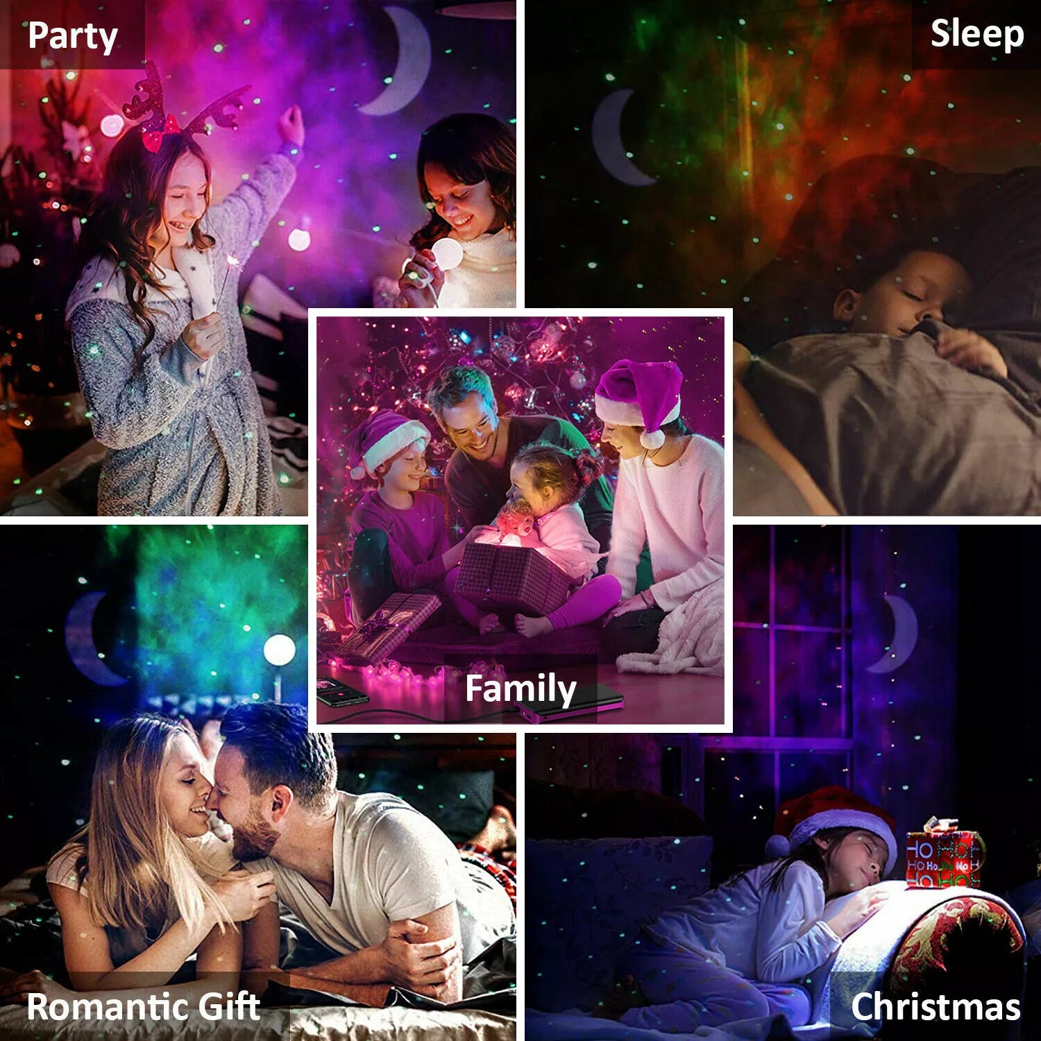 Tuya 3D Smart Aurora Wifi LED App Starry Sky Star Projector Galaxy Night Lamp