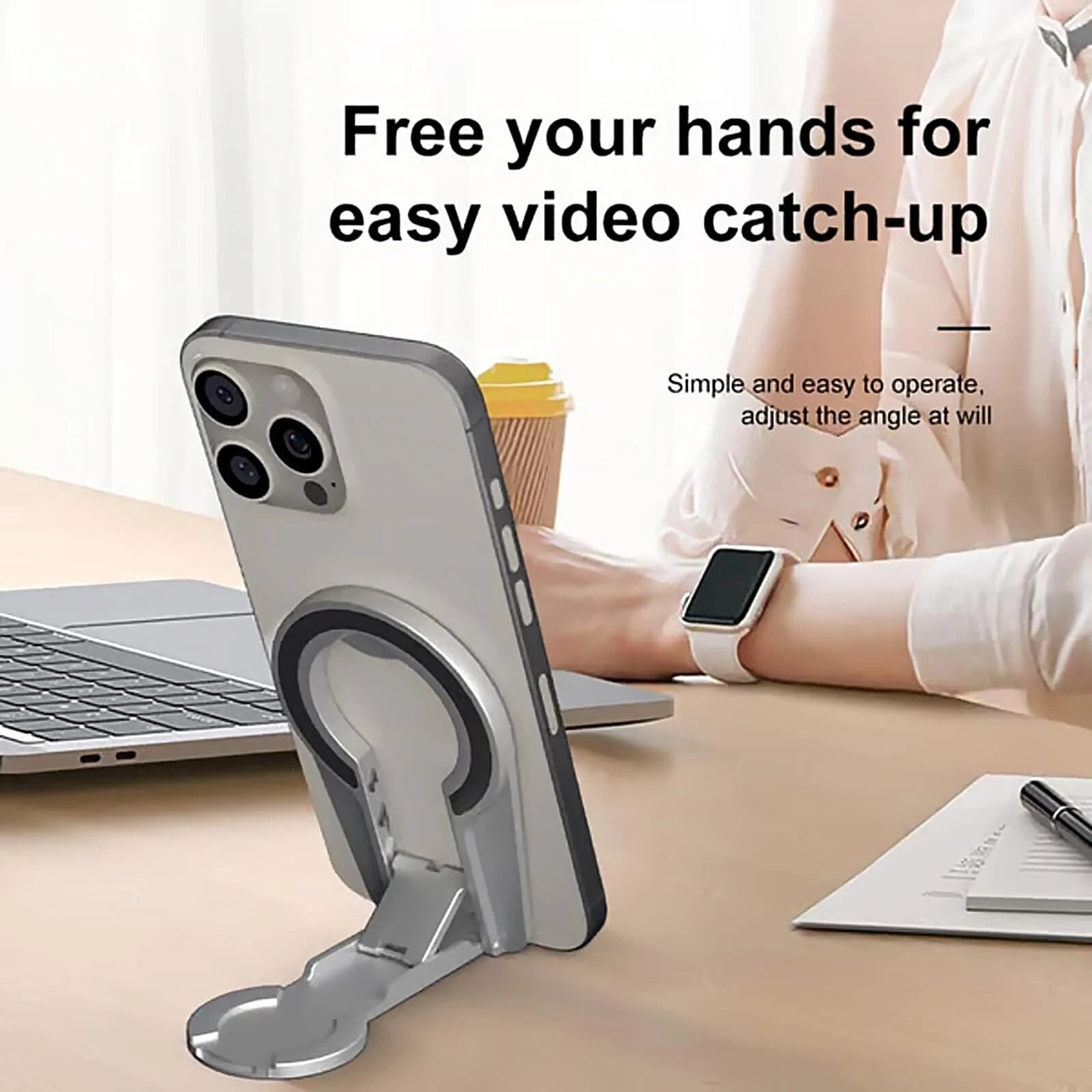 Adjustable Holder Magnetic Phone Stand For And phones,Compatible With Car Mount