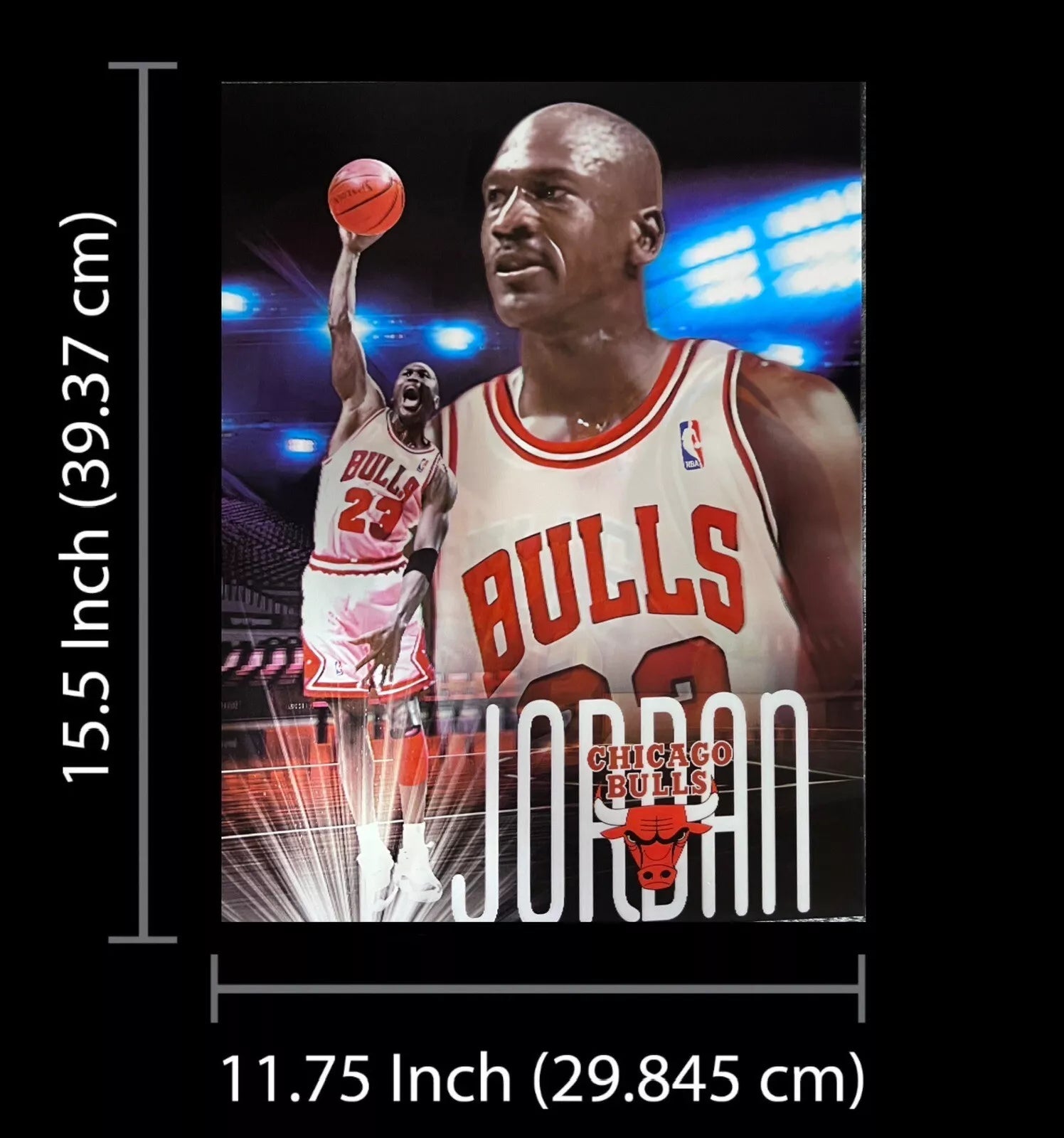 GOAT-Jordan-basketball, 3D Lenticular Effect ,3 Images Change,3D Poster