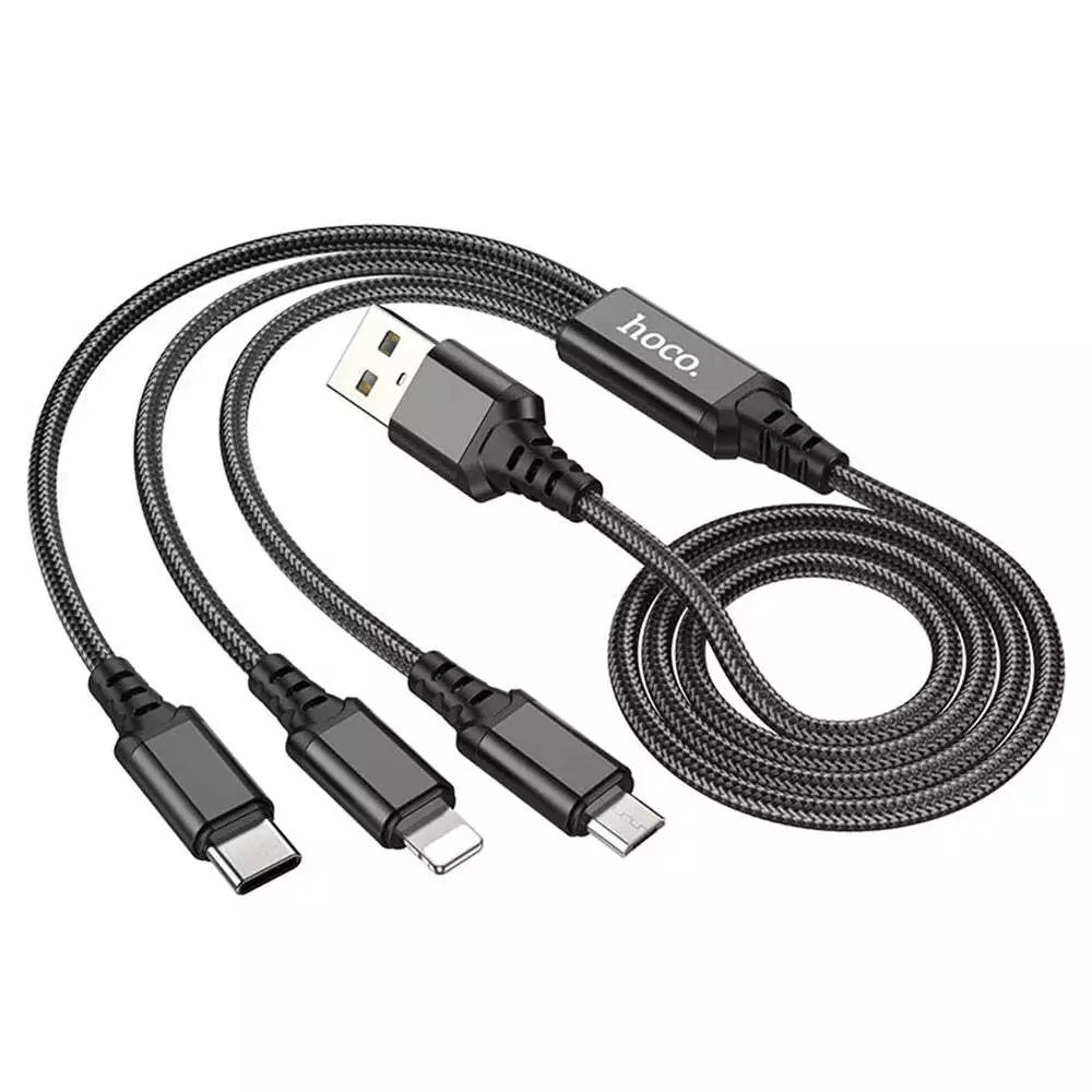 Hoco X76 3-in-1 USB Cable