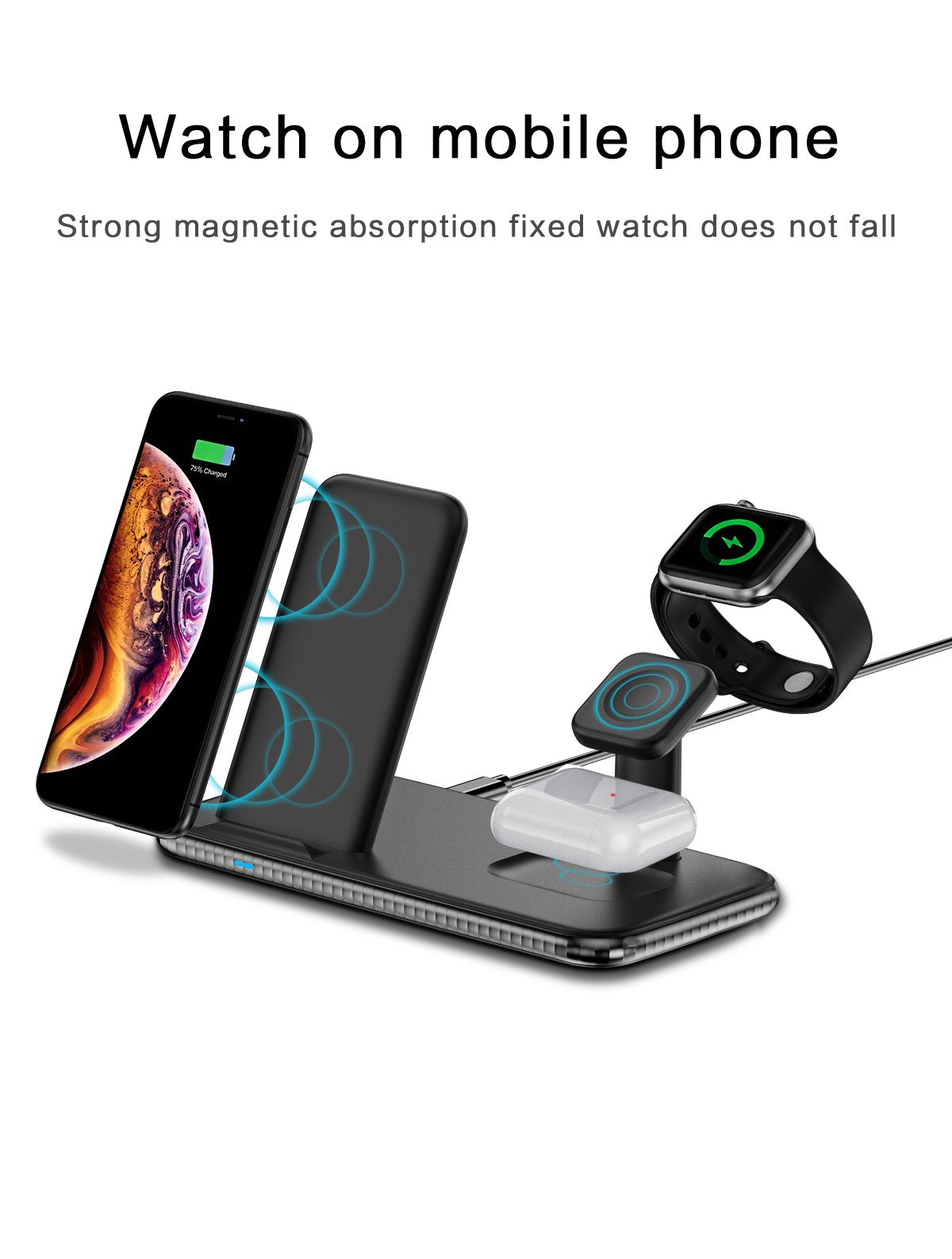 iphone 12 wireless charger 4 in 1  15w