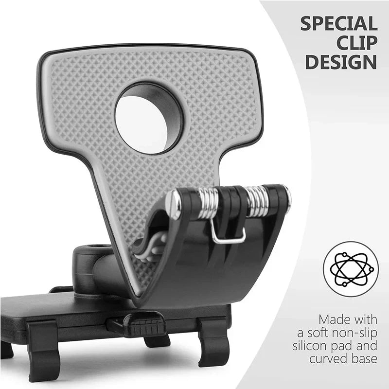 universal 360° Rotatable Car Dashboard Sun Visor Rear View Mirror Mobile Phone Holder Stand  3-7 inch