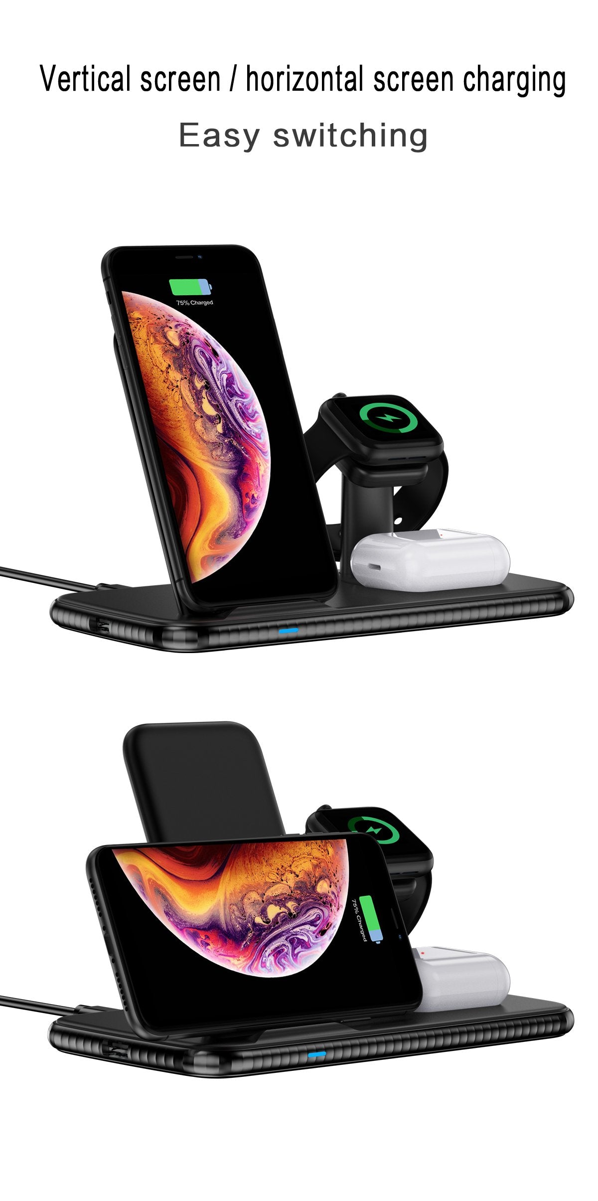 iphone 12 wireless charger 4 in 1  15w