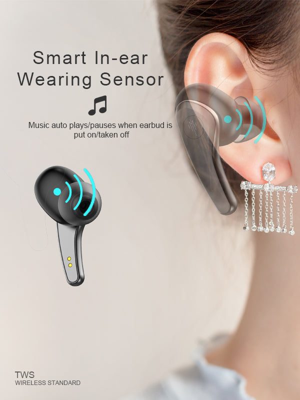 Premium  Wireless Noice Cancelling In-Ear airpod Magic TOM Black