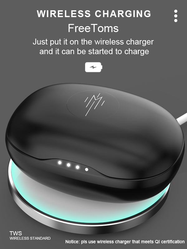 Premium  Wireless Noice Cancelling In-Ear airpod Magic TOM Black