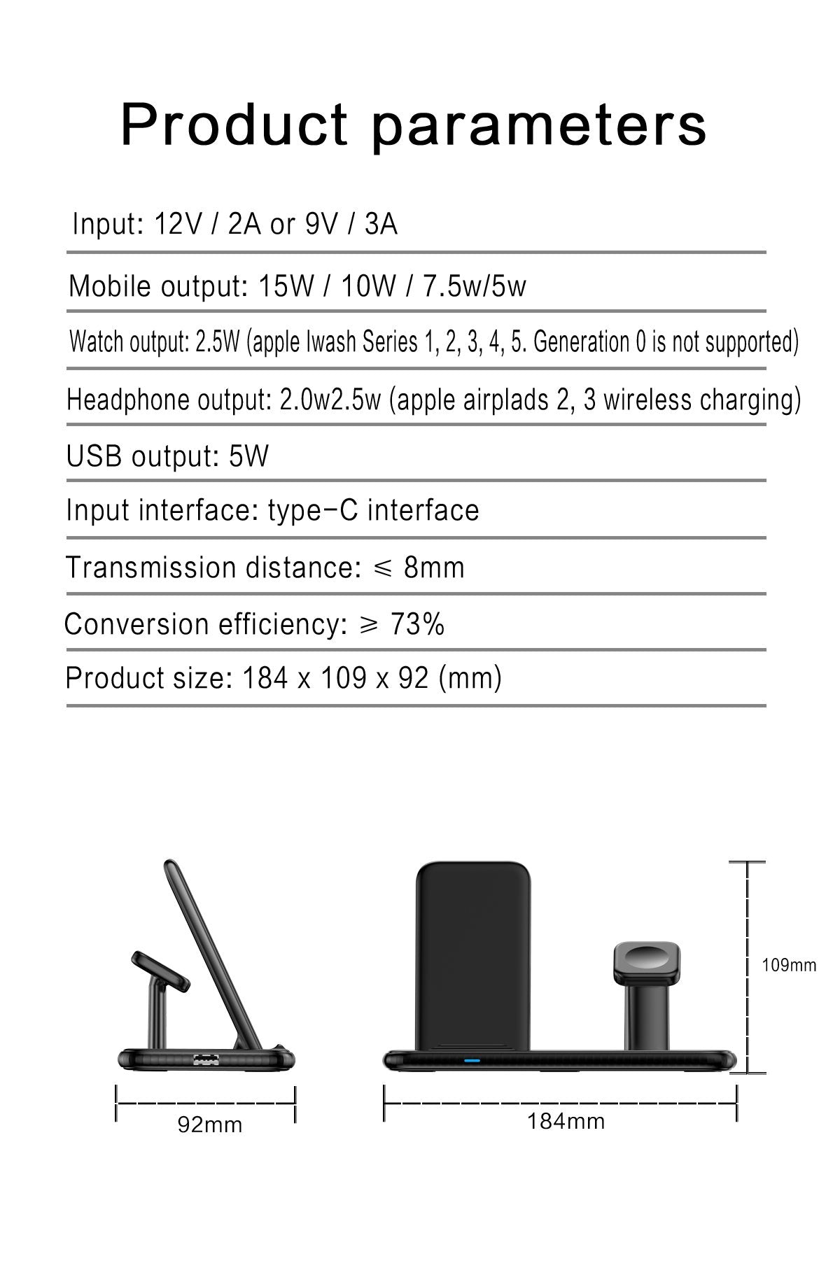 iphone 12 wireless charger 4 in 1  15w