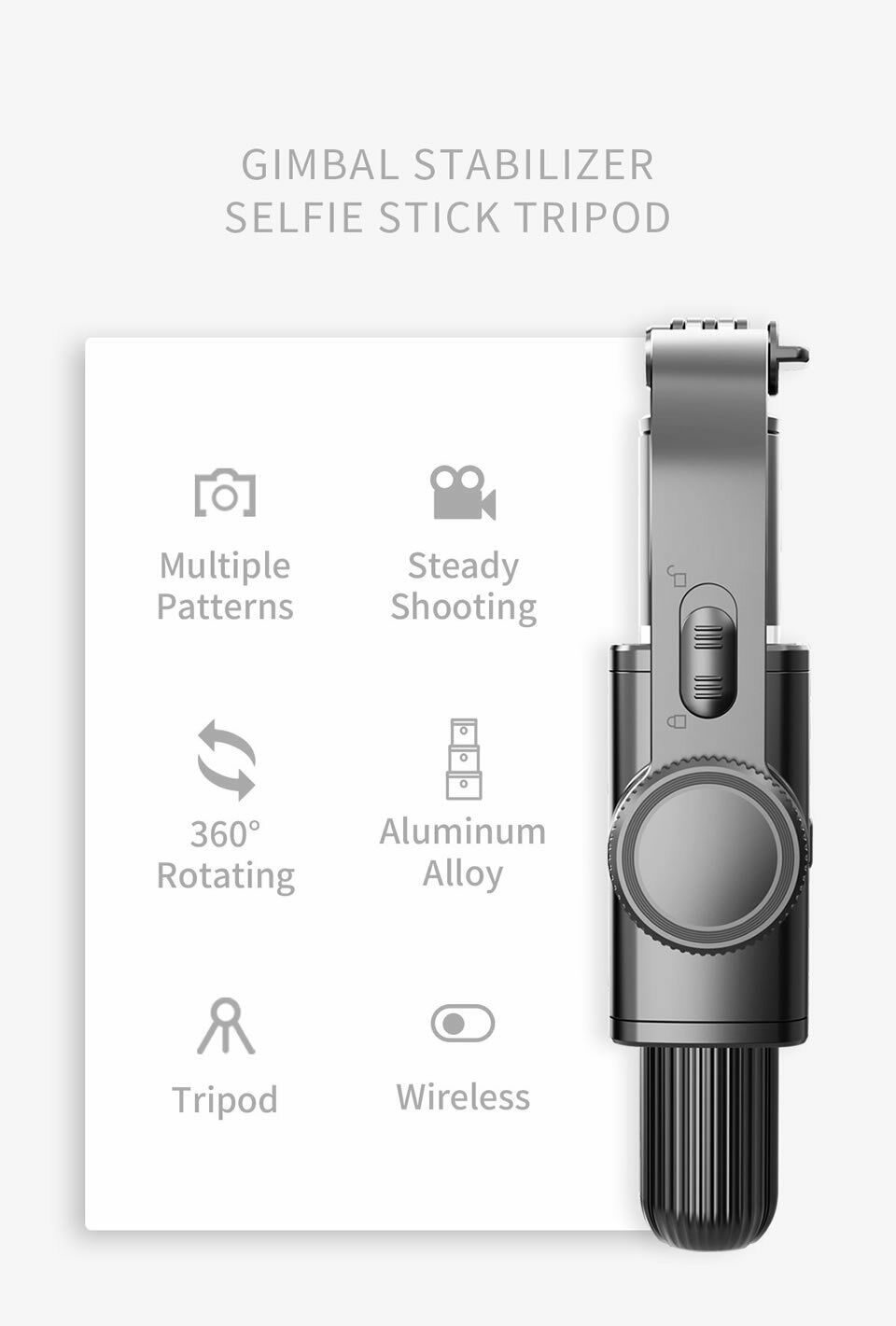 Gimbal Stabilizer Selfie Stick