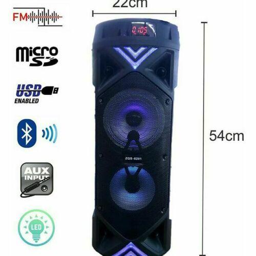 ZQS 6201 big speaker with app   free mic and remote  support usb +sd +bluetooth +radio
