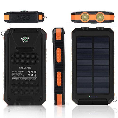 10000mAh Portable Solar Panel  Power Bank