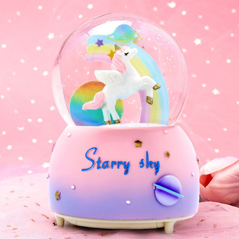 LED Sweet Cake Musical Snow Globe