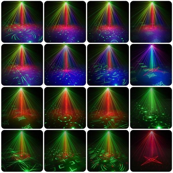 Projector R&G DJ Disco Light Stage Party Laser Lighting+remote control RGB