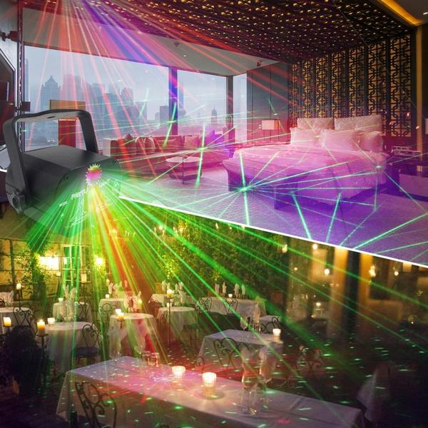 Projector R&G DJ Disco Light Stage Party Laser Lighting+remote control RGB