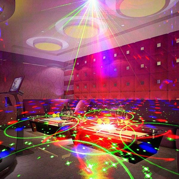Projector R&G DJ Disco Light Stage Party Laser Lighting+remote control RGB