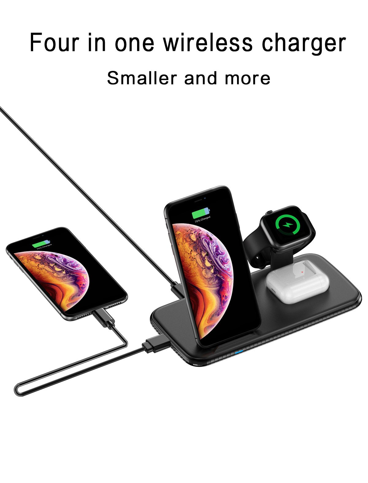 iphone 12 wireless charger 4 in 1  15w