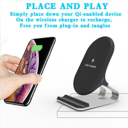 20w metal wireless stand for iphone   smartphone