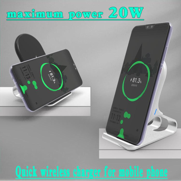 20w metal wireless stand for iphone   smartphone